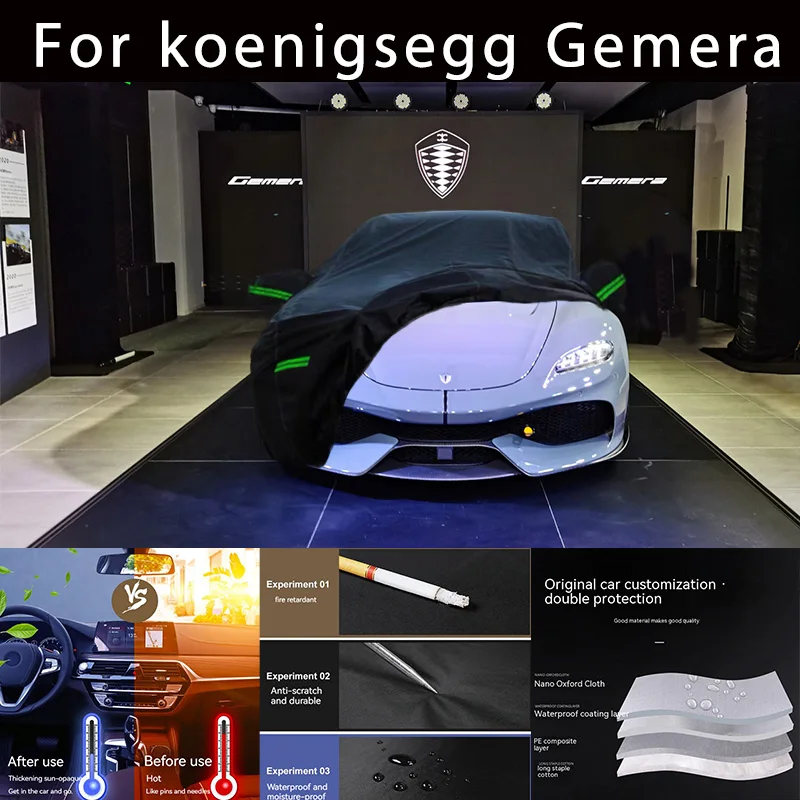 

For koenigsegg Gemera Outdoor Protection Full Car Covers Snow Cover Sunshade Waterproof Dustproof Exterior Car accessories