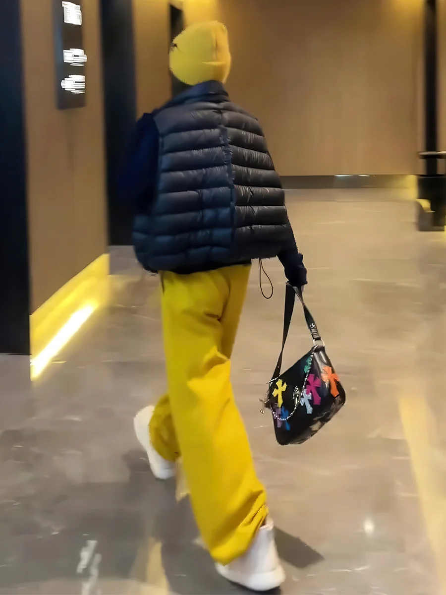 Kamizelka puchowa damska Bla Du, lekka, z wysokim kołnierzem, odzież wierzchnia na jesień i zimę, modna, uniwersalna, ciepła kurtka.