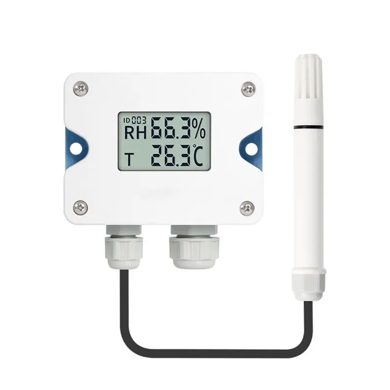 

AS95-Temperature And Humidity Sensor 4-20Ma -20-60℃ Room Wall-Mounted Temperature And Humidity Transmitter With Display