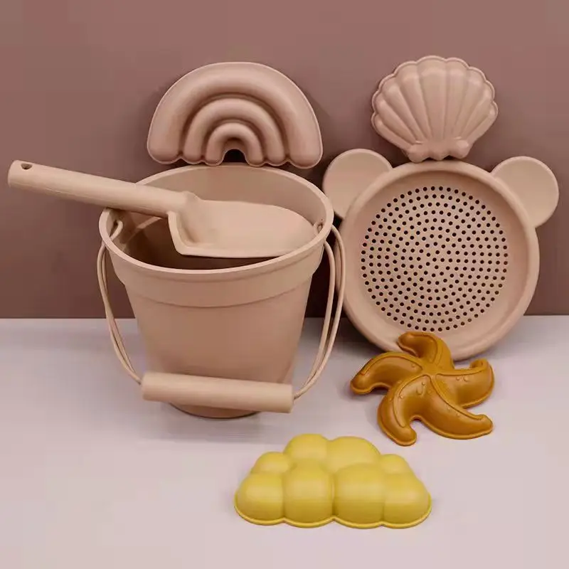 Silicone Sieve Toys for Kids, Acessórios de praia, Cute Ins Rubber, Dune, Funny Seaside Playing Tools, Soft Sand Toy for Children, Verão