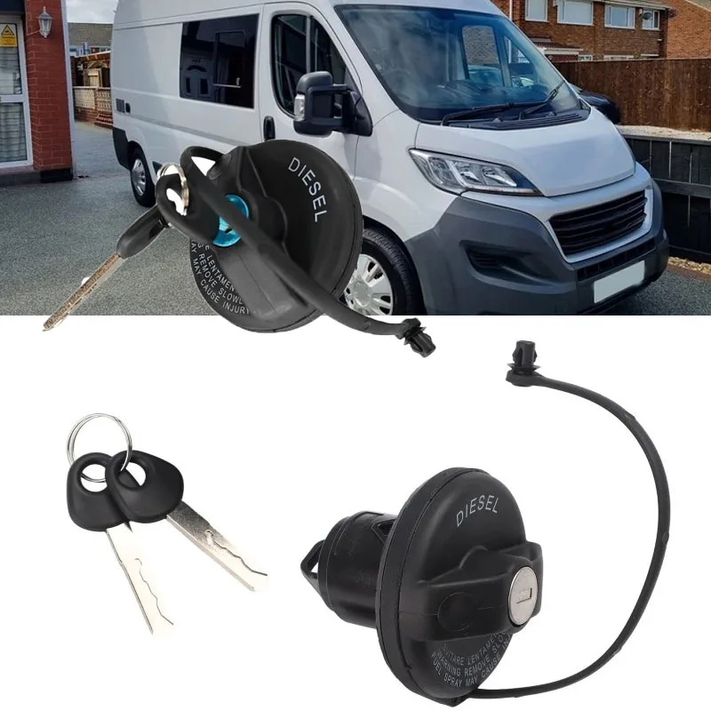 1set Tank Covers Lockable Fuel Tank Cap For Fiat Ducato For Boxer For Relay 2 Keys Practical And Reliable Accessory Oem 71802900