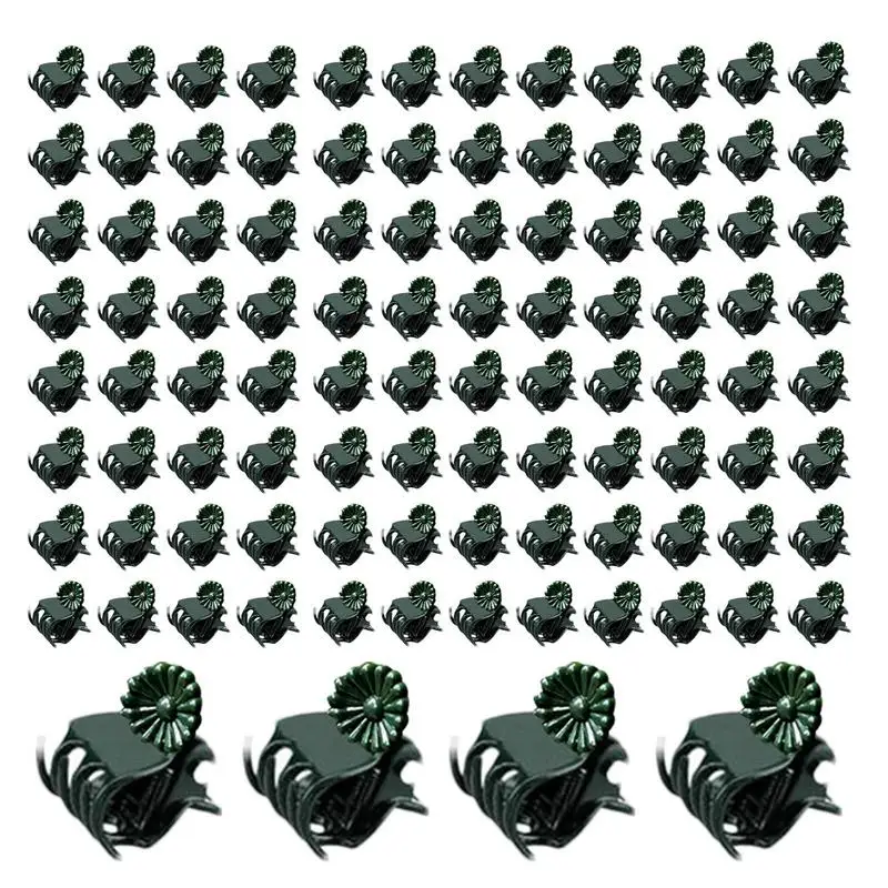 

Plant Climbing Clips Orchid Clips 100PCS Tomato Clip Plant Support Garden Clips Flower And Vine Clips Stable Trellis Clips For