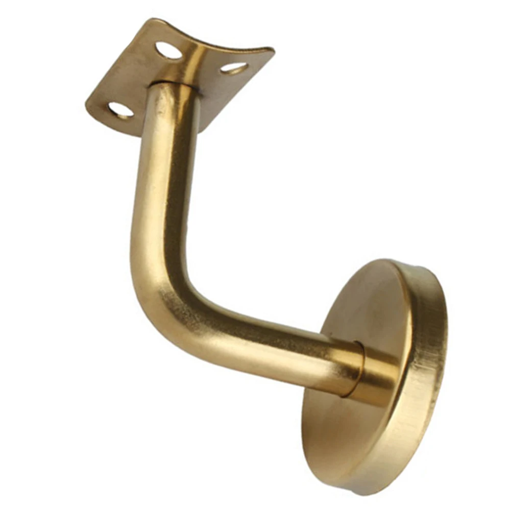 

Gold Handrail Bracket Bannister Support Stair Rail Bracket Balustrade Wall Mounted Support Hardware Handrail Accessories