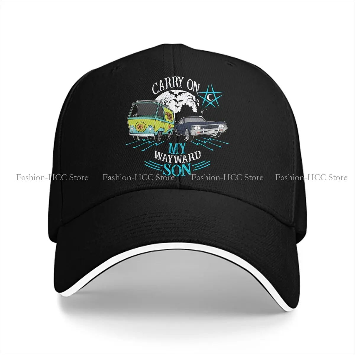 Carry On My Wayward Son (2) Solid Color Baseball Caps Peaked Cap Dean Winchester Supernatural Sun Shade Hats Men Women