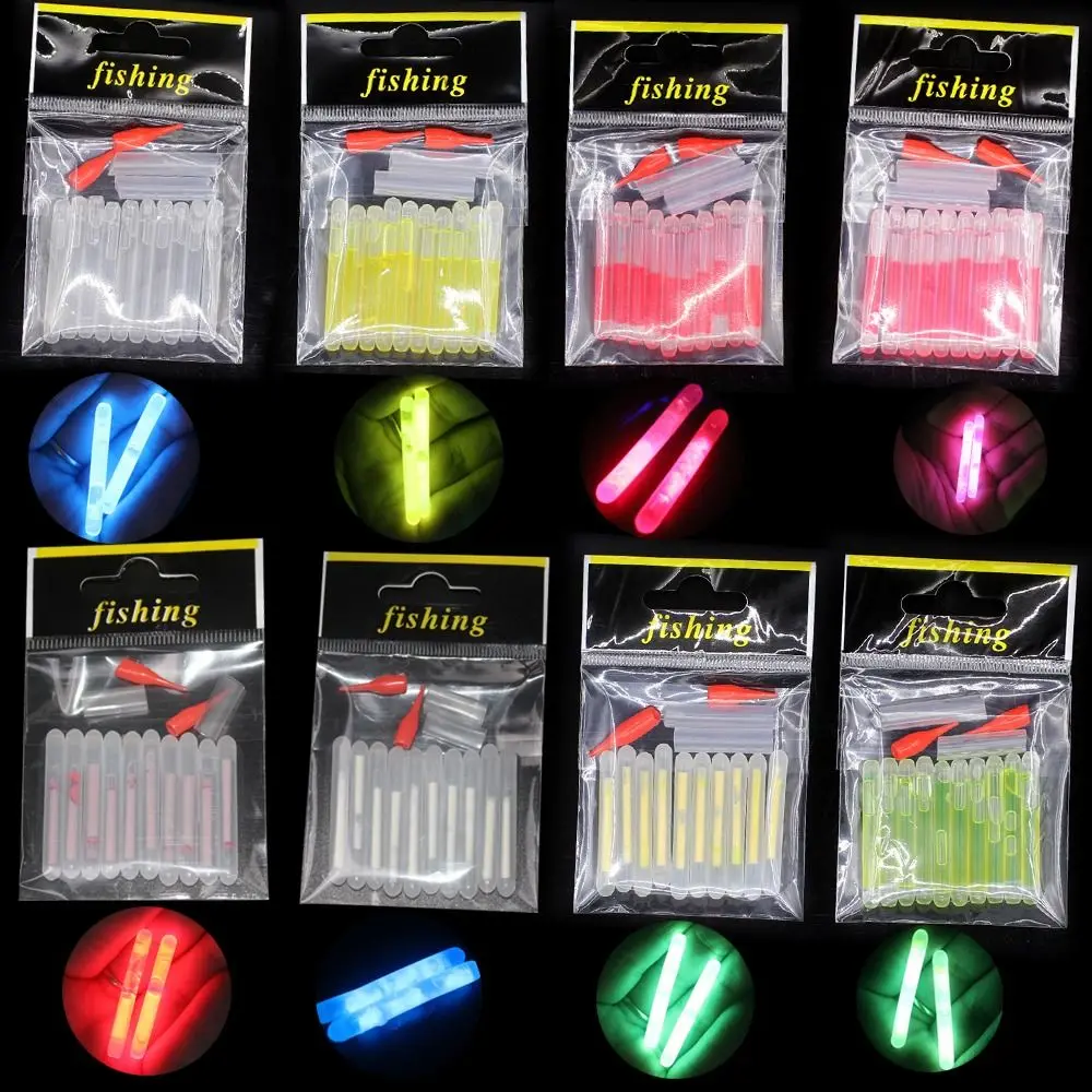 Palos luminosas, flotador nocturno, accesorios de pesca, palo de luz de pesca, flotador de pesca, barra de luz fluorescente, flotador luminoso