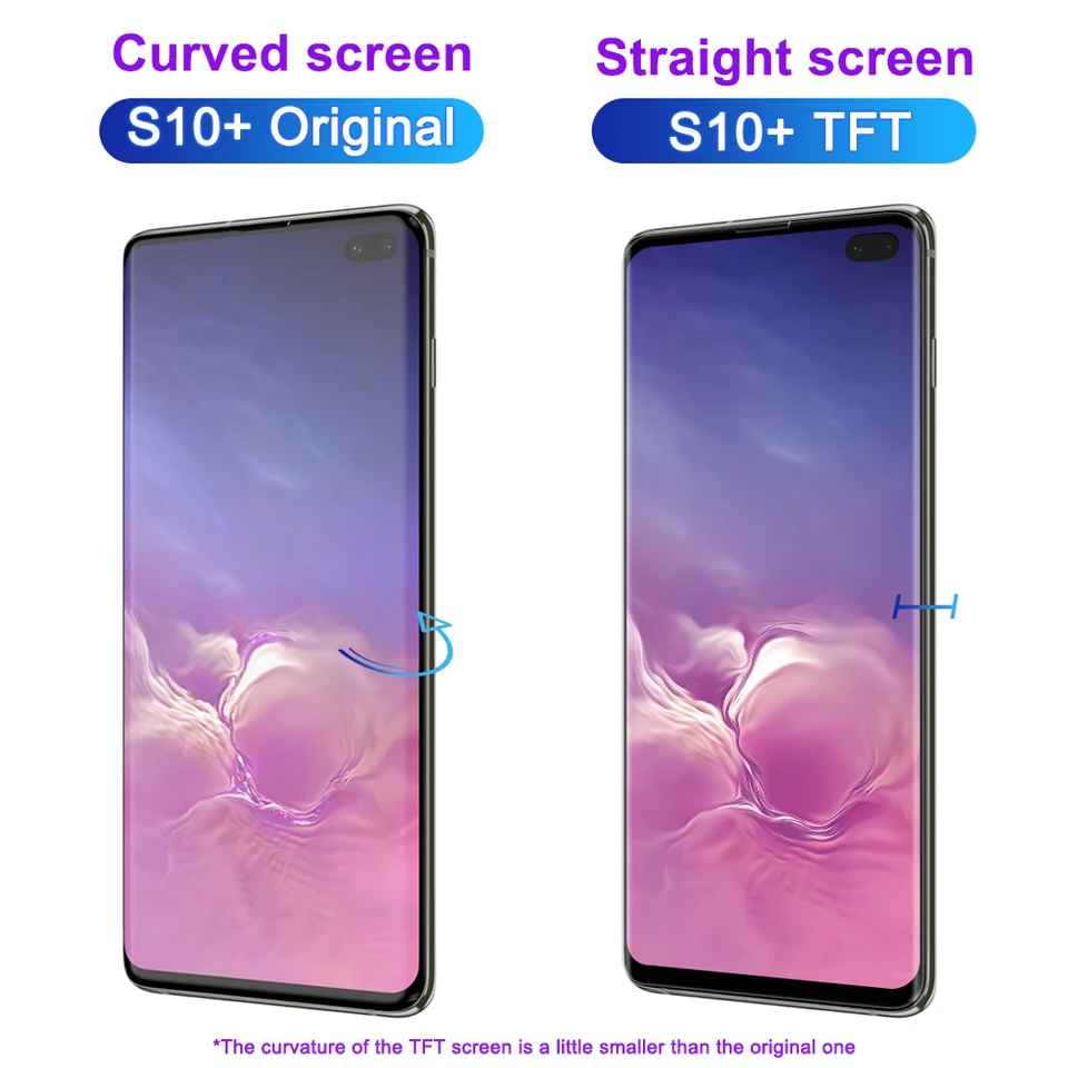 Pantalla LCD AAA+ con Marco para Samsung S10 / S10 Plus, Repuesto 6