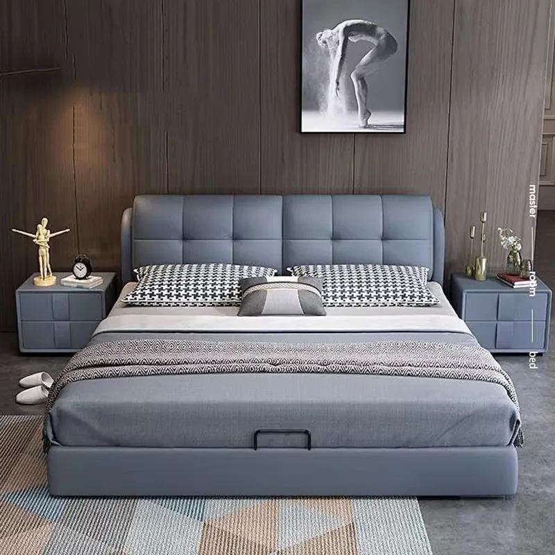 

Luxury Bedroom Bed Baby Queen Double Children Floor Girls Wooden Design Sleeping Bed Mobile Letto Matrimoniale Modern Furniture