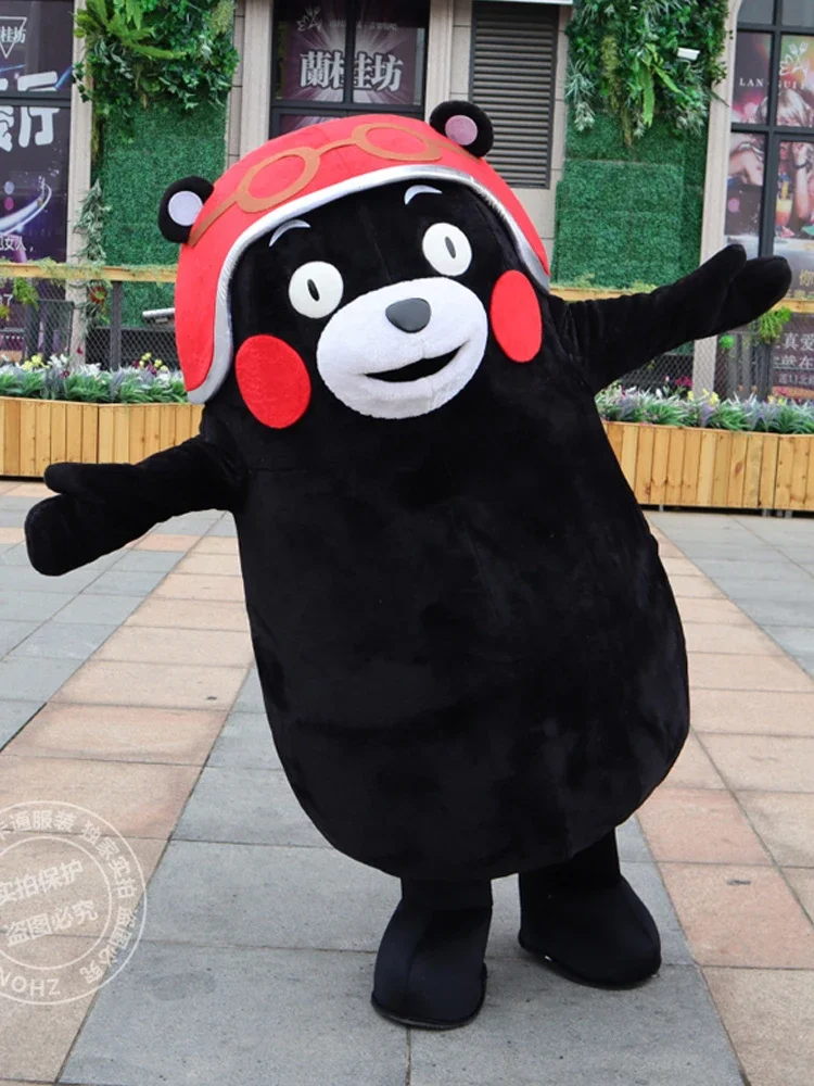 

Japan Kumamon Bear Mascot Costume Animal Bear Cartoon Fancy Dress Halloween Christmas Birthday Party Carnival Character Suit