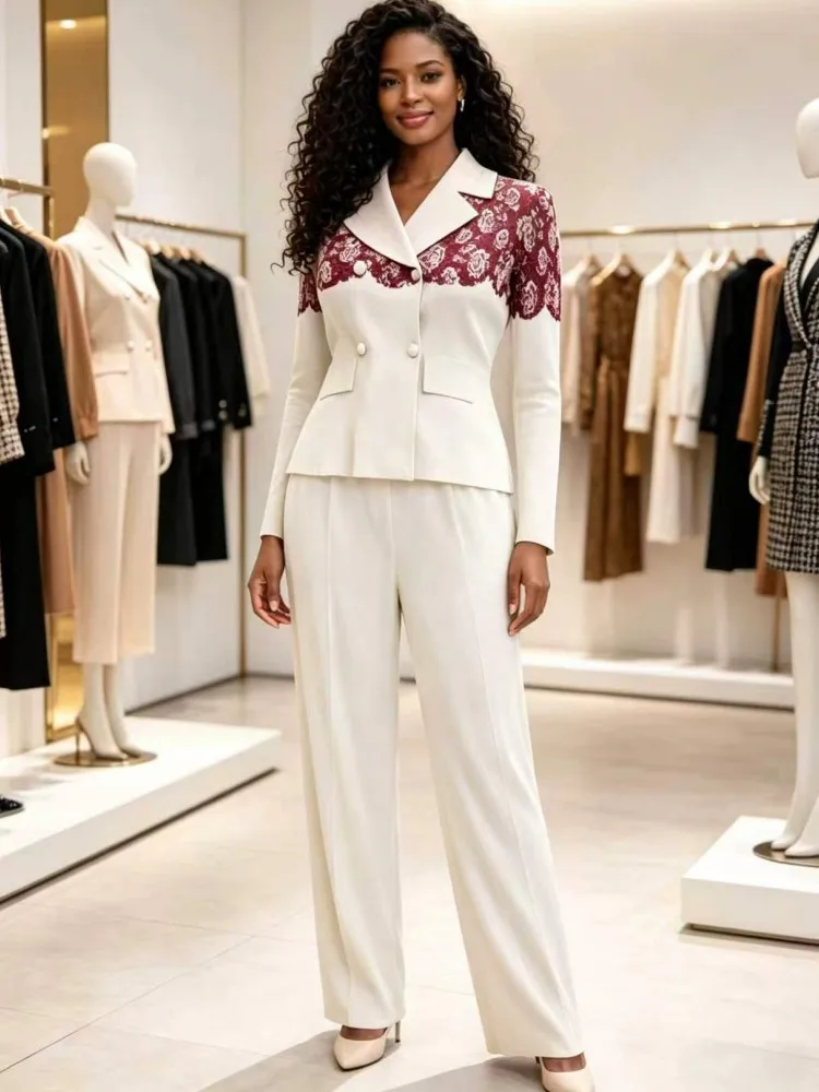 2 Piece Women Sets Dashiki African New Arrival Matching Sets Two Pieces Sets Long Sleeve Top And Pants Suits Outfits Clothing