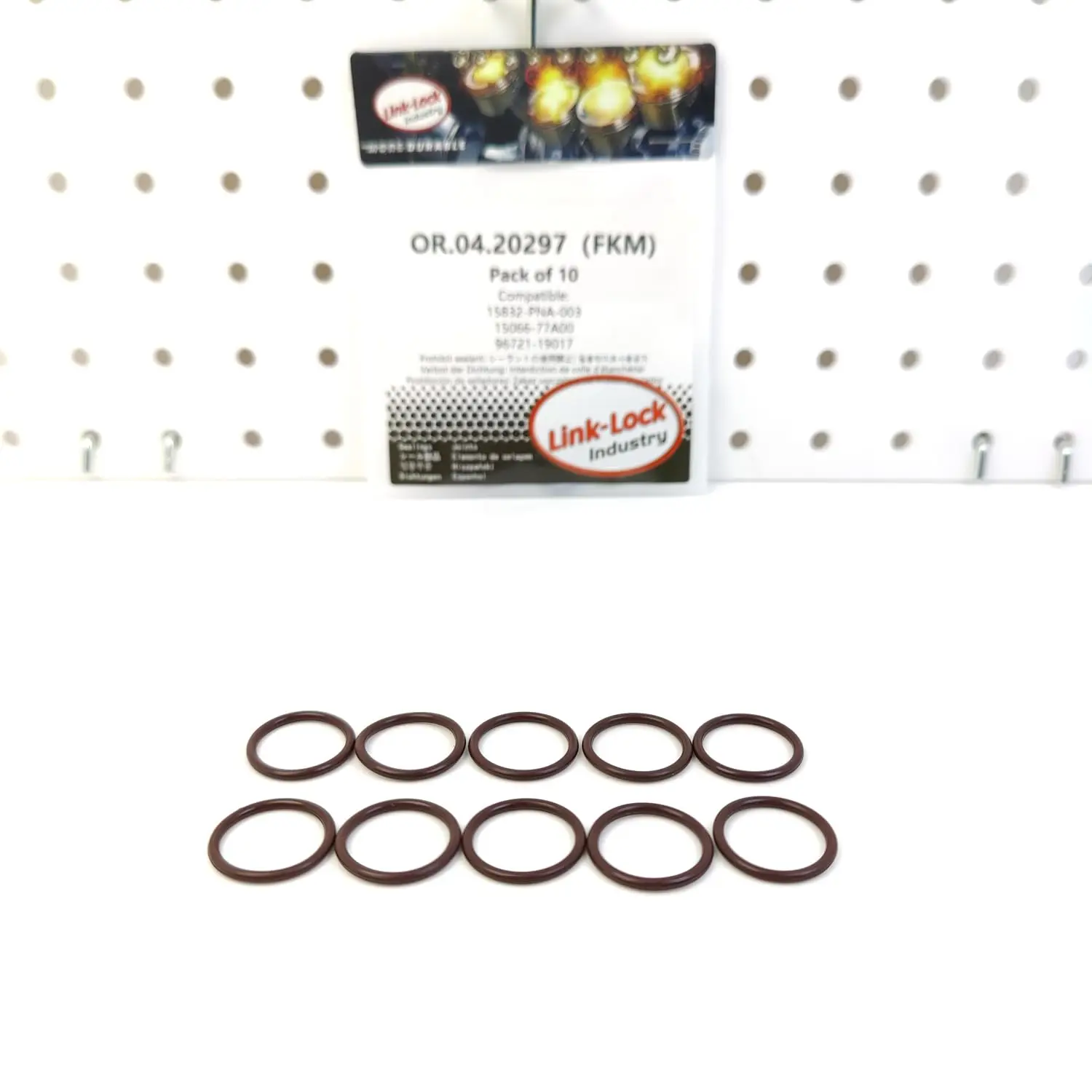 LINK-LOCK 10PCS OR.04.20297 FKM Viton Sealing O-Ring Kit of Injector Shaft 15832-PNA-003 15066-77A00 96721-19017 for HONDA for N
