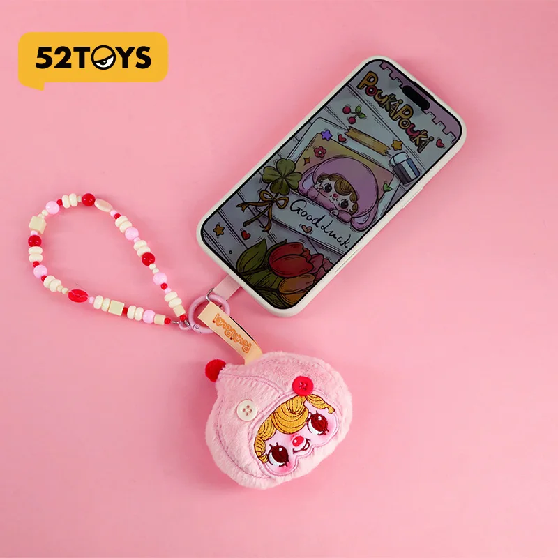 

52toys Kawaii Poukapouka Series Brooch Phone Chain Hanging Rope Decoration Peripheral Birthday Surprise Gift In Stock Cute Toy