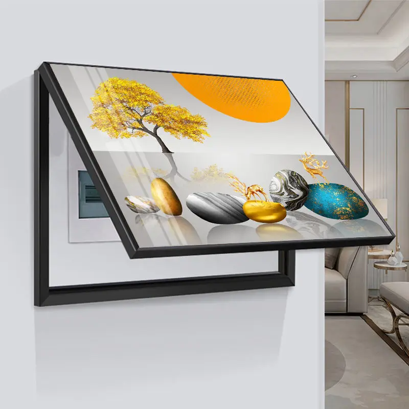 The New Modern Home Decoration Accessories Electric Meter Box Decor Painting Living Room Pictures Wall Art Print Frame Poster