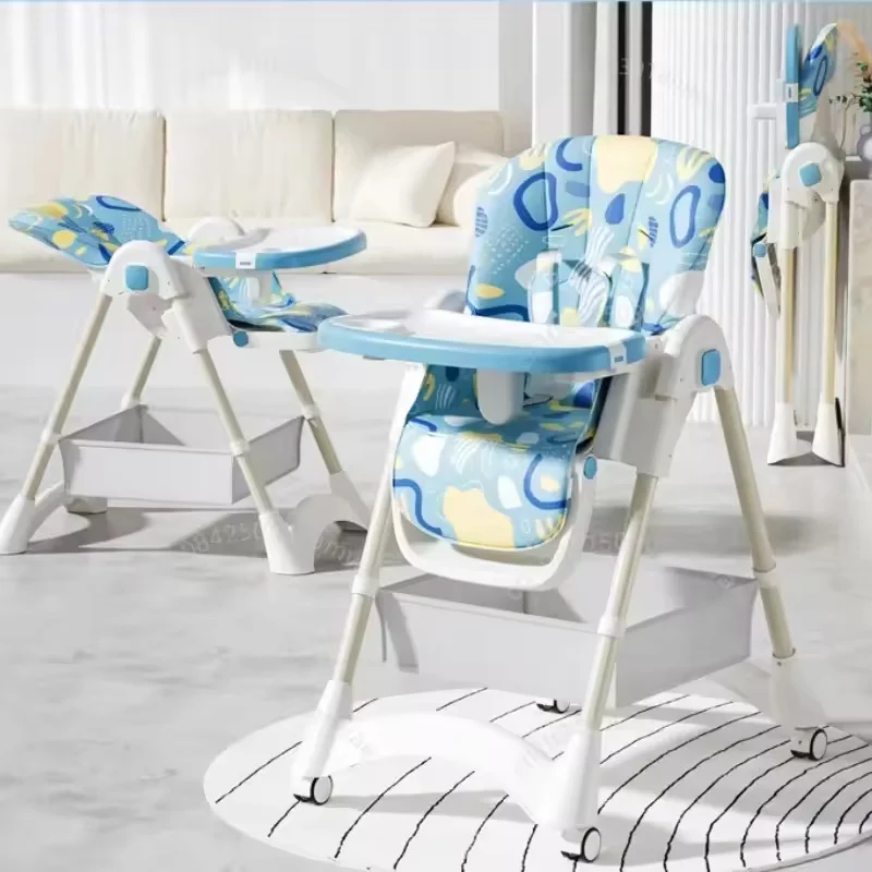0-4 Years Old Baby High Chair – Adjustable, Multifunctional, Foldable & Portable, Ideal for Toddler Mealtimes