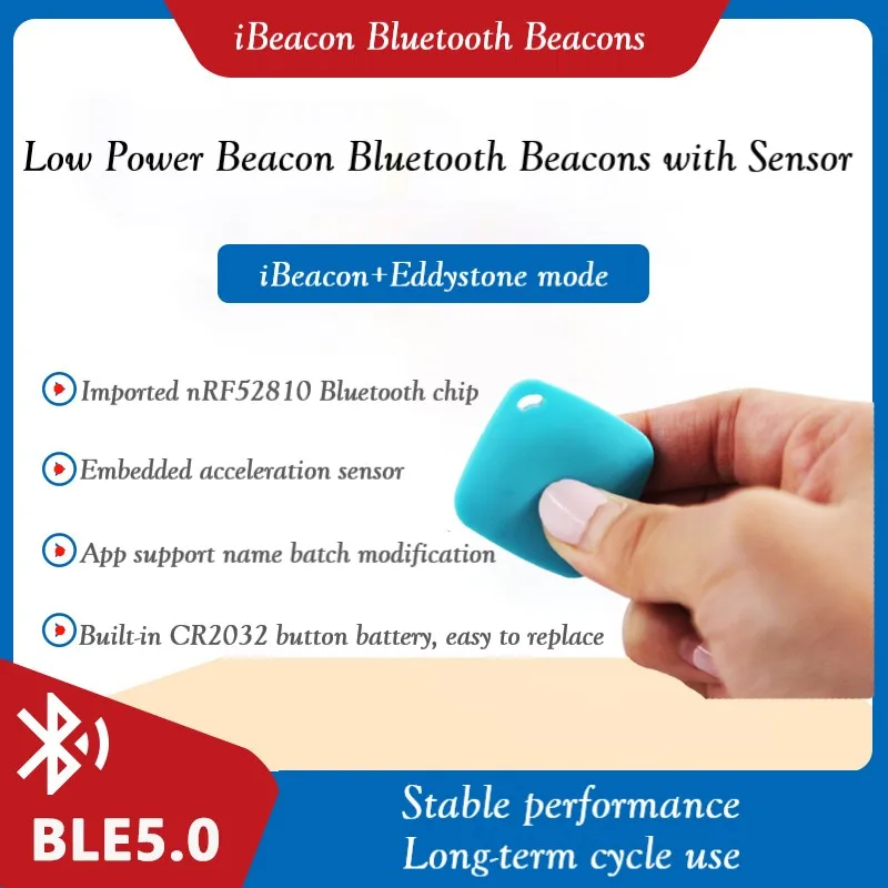 N01 Bluetooth Ibeacon With Accelerometer 3-axis With Switch Blue/White