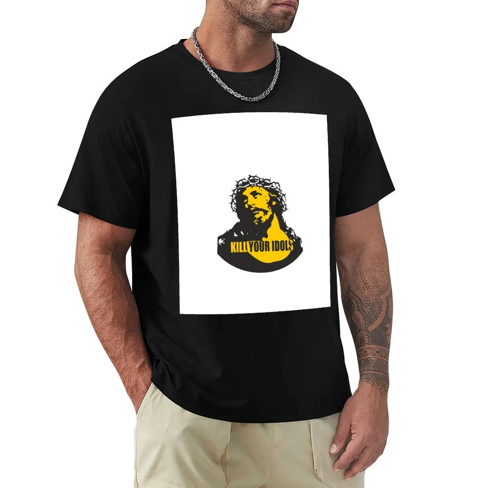 KILL YOUR IDOLS T-Shirt Casual Streetwear Short Sleeve Tee
