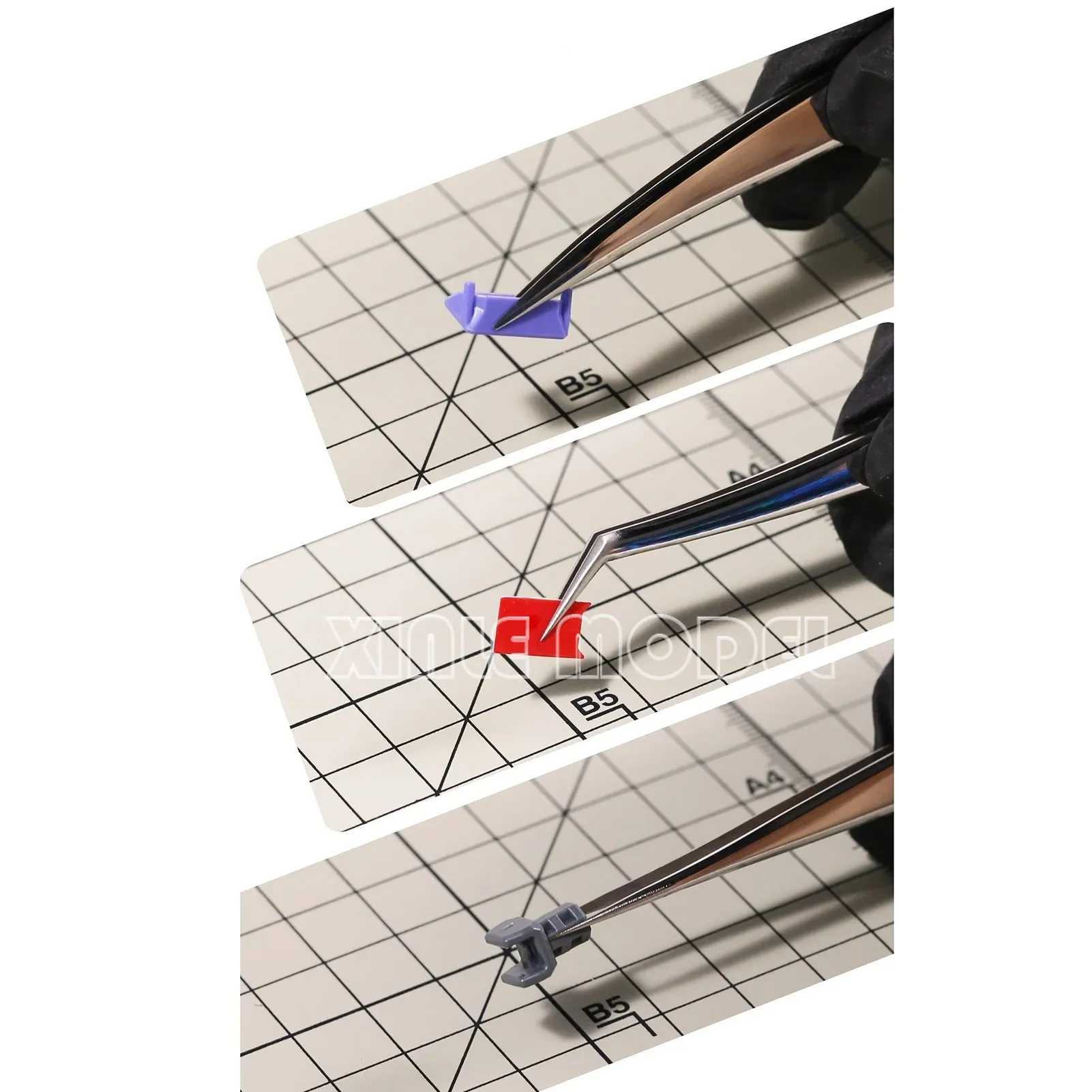 DSPIAE AT-TZ serie schuine pincet rechte punt elleboog, precisie antistatische pincet, model amateur ambachtelijke gereedschappen DIY