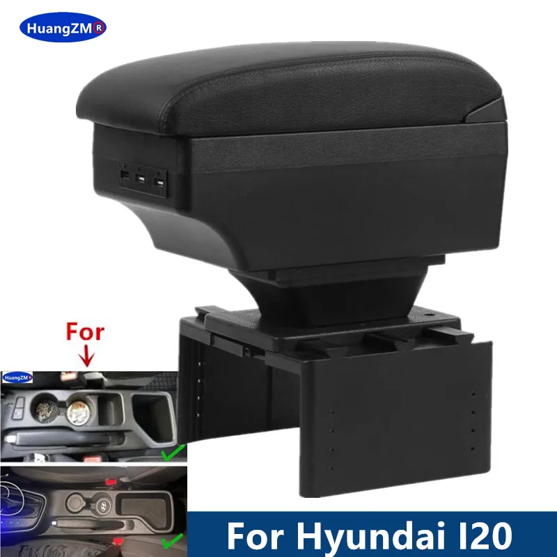 Per Hyundai I20 scatola del bracciolo Per Hyundai i20 scatola del bracciolo dell\'automobile 2021 2022 2023 2024 Parti interne Scatola di