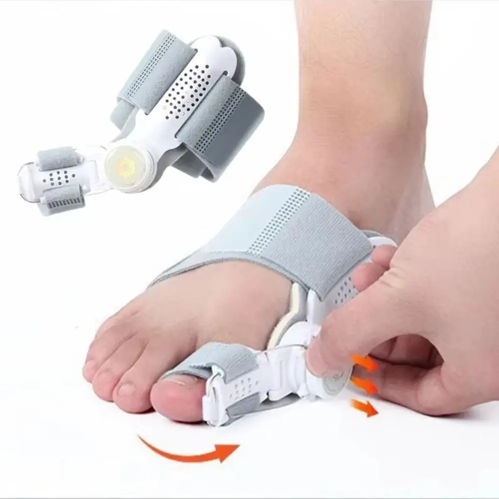Rotatable Bunion Corrector Orthopedic Anti-slip Heel Hallux Valgus Corrector Adjustable Strap Toe Straightener Unisex