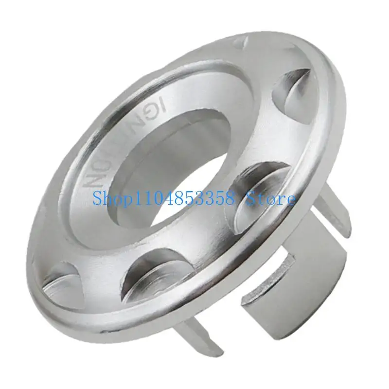 Motorcycle Security Enhancement Lock Cover Metal Construction Quick Installation Ignition Lock Cover Accessory