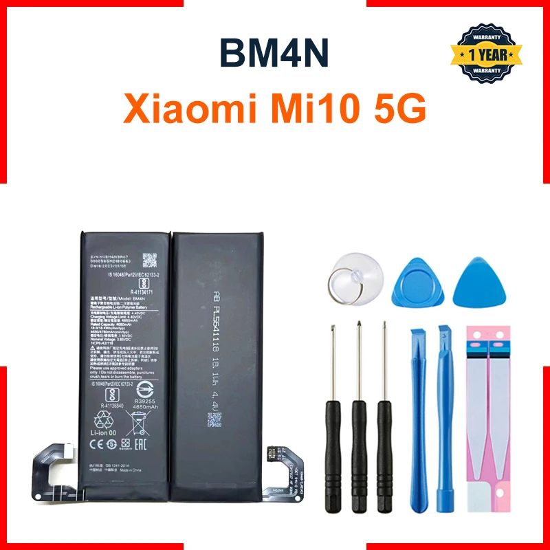 

Xiao mi 100% Orginal BM4N 4680mAh Battery For Xiaomi Mi 10 5G BM4N High Quality Phone Replacement Batteries