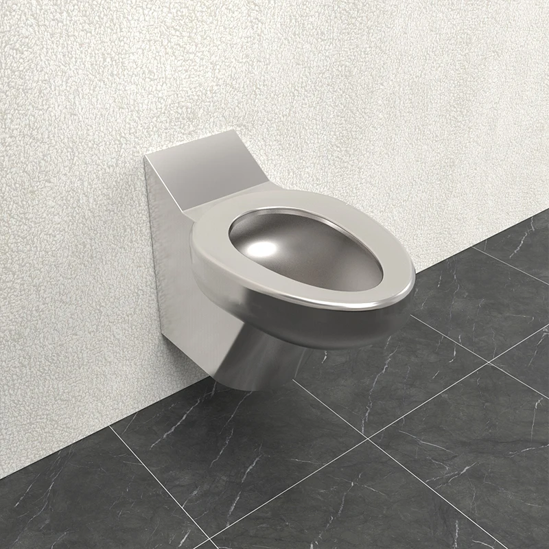 Modern One-Piece Stainless Steel Toilet Bowl with Practical Bidet for Bathroom Use Factory Outlet Price