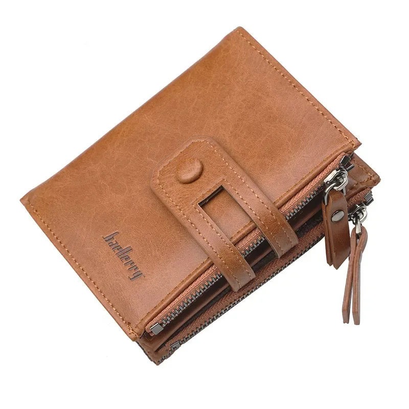 2024 Men Wallet Leather Billfold Slim Hipster Cowhide Credit Card ID Holders Inserts Coin Purses Luxury Business Foldable Wallet