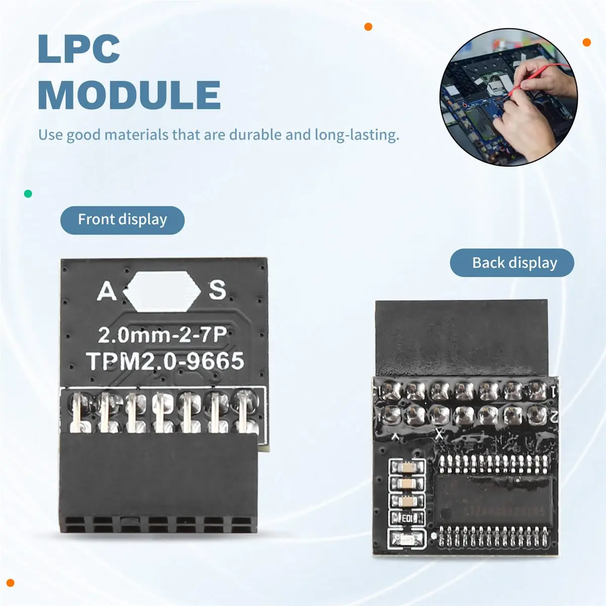 DT81 TPM2.0 Module for ASUS 14-1 Pin LPC TPM Security Module LPC Module for ASUS for Win11 Module