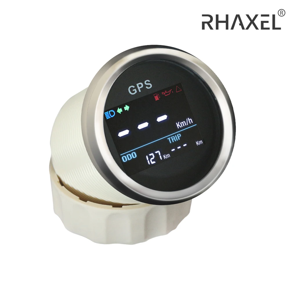 

RHAXEL 2" Digital LED GPS Speedometer Speed Gauge Odometer Adjustable for Marine ATV UTV Auto 12V 24V