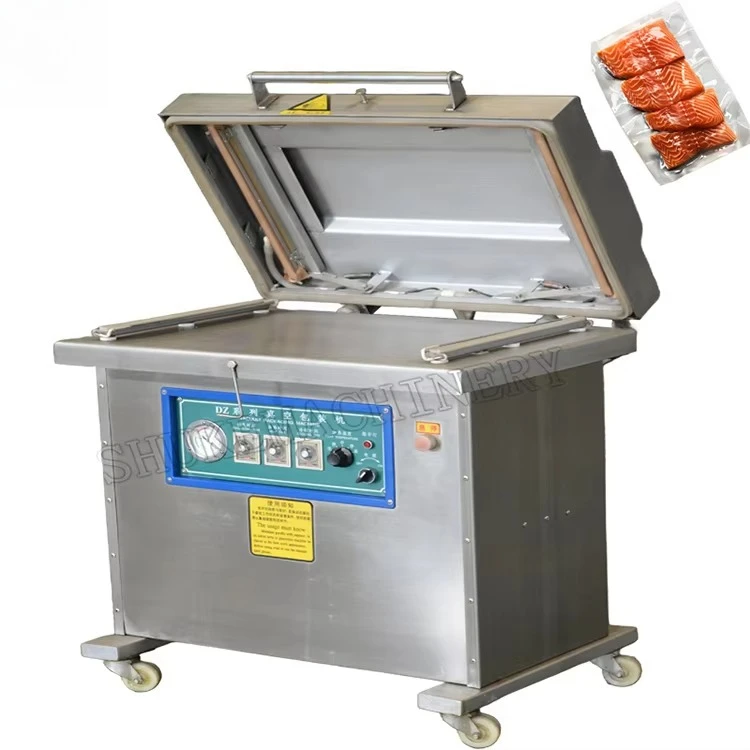 

Industrial Automatic Vacuum Packing Machine For Fish Steak Sausage Bag Sealer