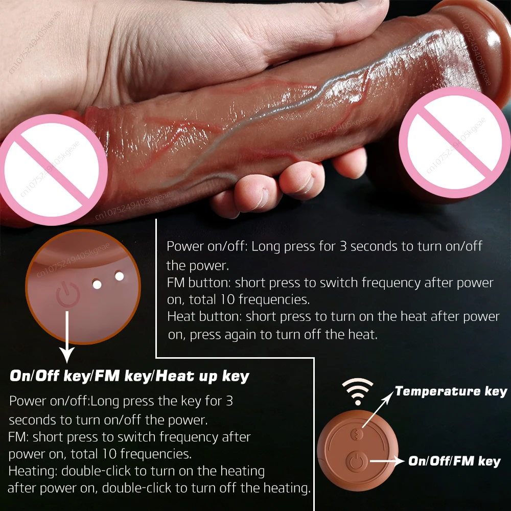 Realistic Dildo Wireless Vibrator For Women Suction Cup Dildo Silicon Rubber Penis Butt Plug Sex Toys For Women Sex Shop