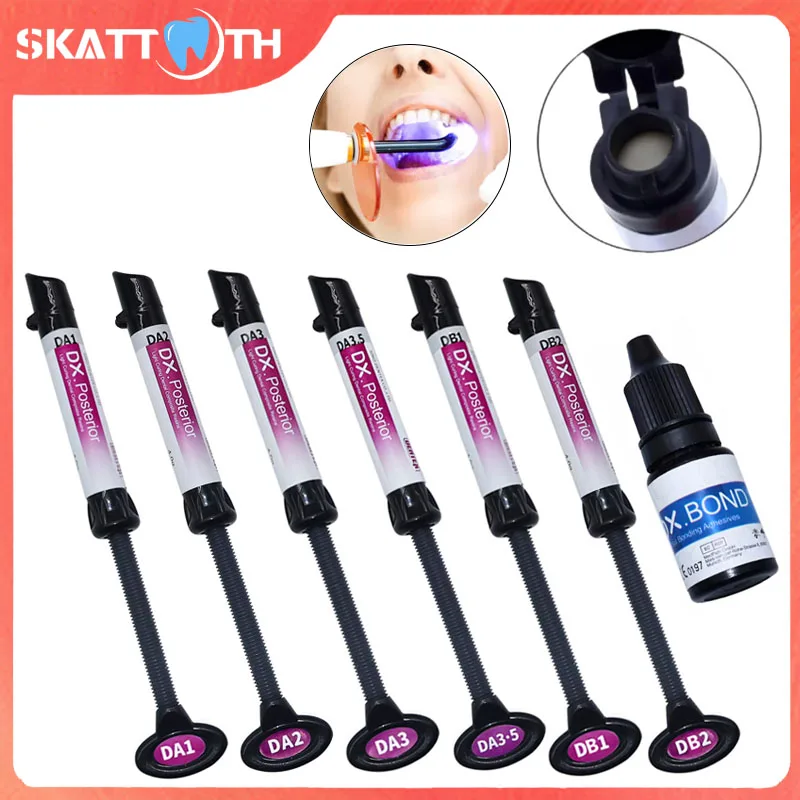 Dental Dentin Light Curing Composite Resins Filling Nano Hybrid Resin Posterior Light-Cure Resin Dentist Restorations Materials