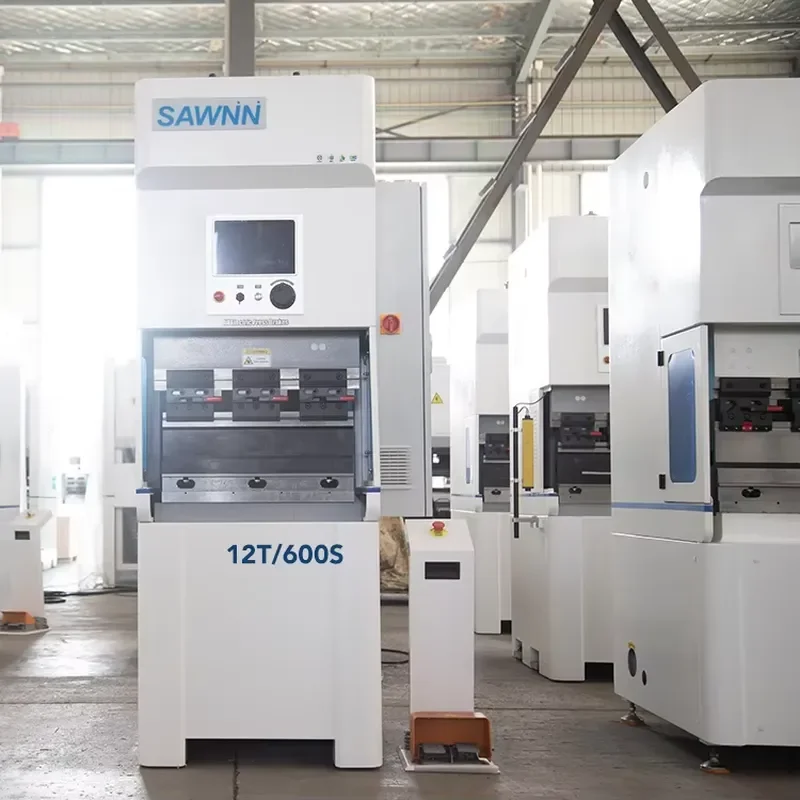 Stable Quality Semi-Automatic Press Brake Machine Motor Pump Gear Bearing High Productivity Aluminum Bending Machine 12T/600