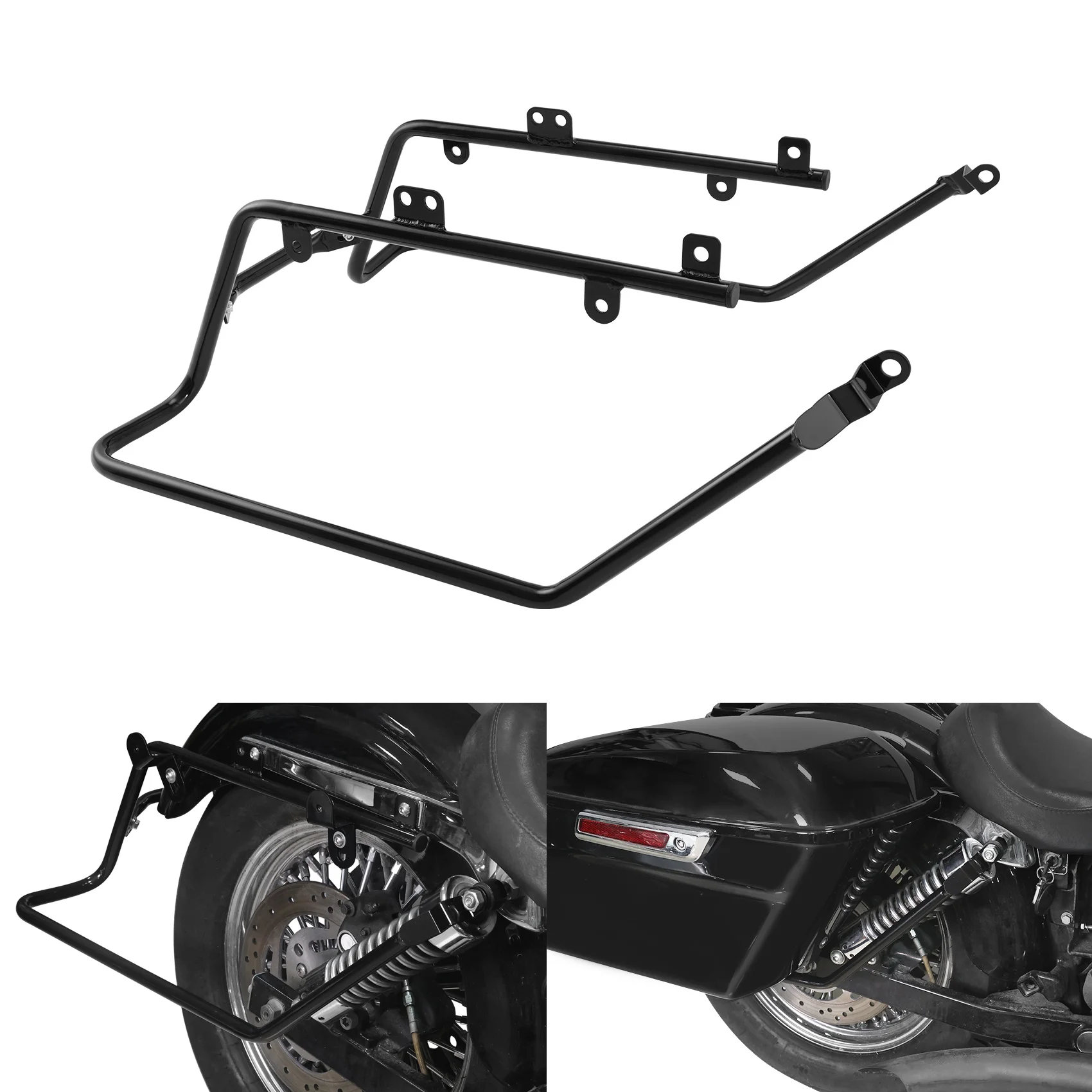 

Saddlebag Conversion Support Brackets Fit For Harley Dyna Fat Bob Street Bob Low Rider Super Glide Switchback FLD FXDB FXDB FXDL