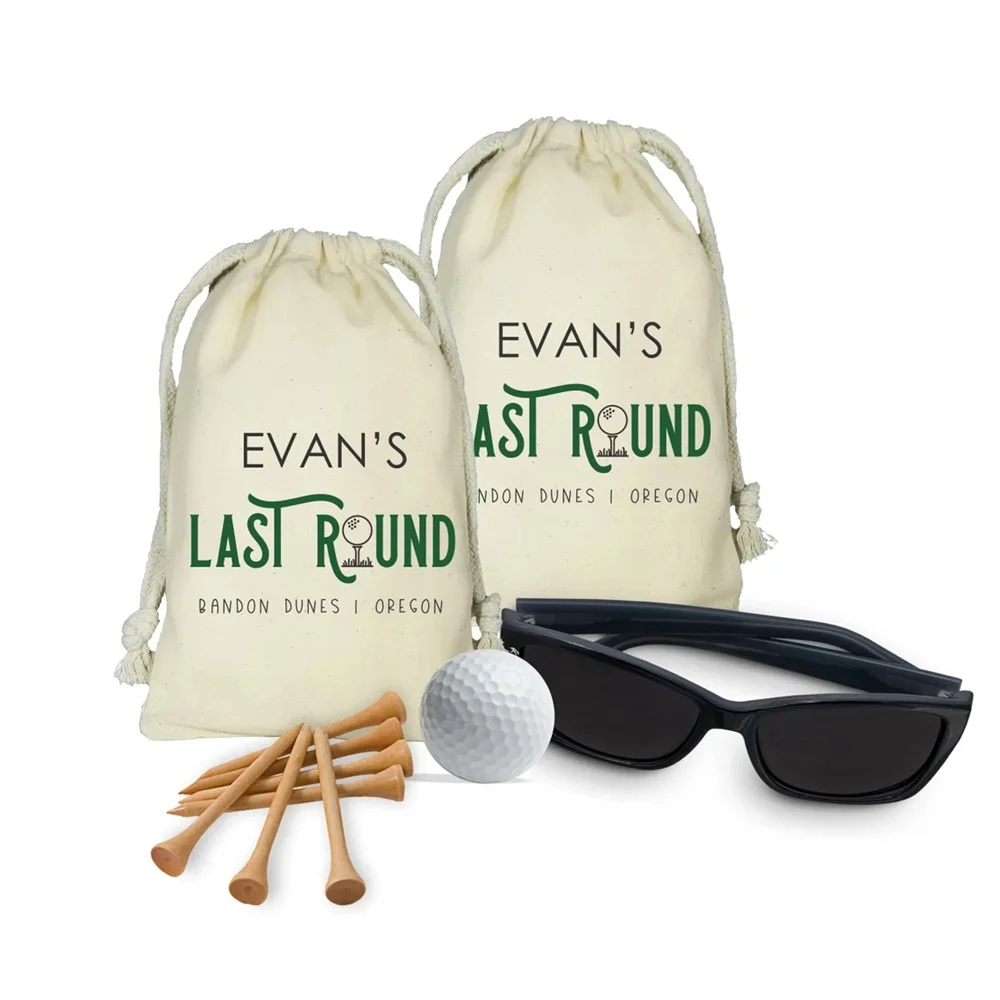 

25PCS Bachelor Party Last Round, Personalized Favor Bags, Bachelor Party Golf Trip, Bachelor Party Favors, Custom Golf