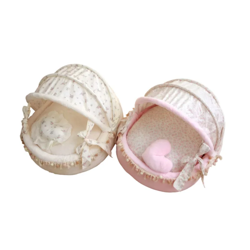 

Универсальная колыбель для домашних животных «Четыре сезона» в стиле Лолиты, утолщенное кошачье гнездо, кошачья вилла, клетка для домашних животных, домашняя крытая клетка