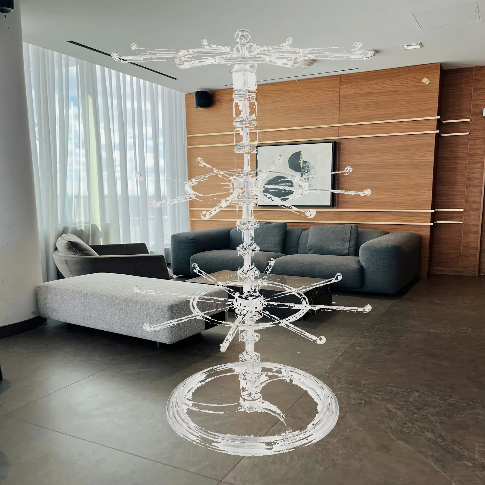 Rotating Display Hanger Multi-Tier Keychain Display Stand Bracelet Holder Tabletop Earring Stand Quick Assembly for Collectors