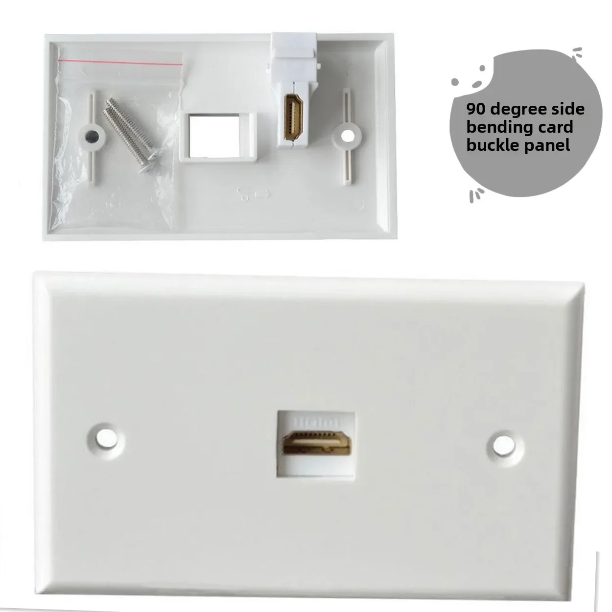 New White 1 Port Hd…