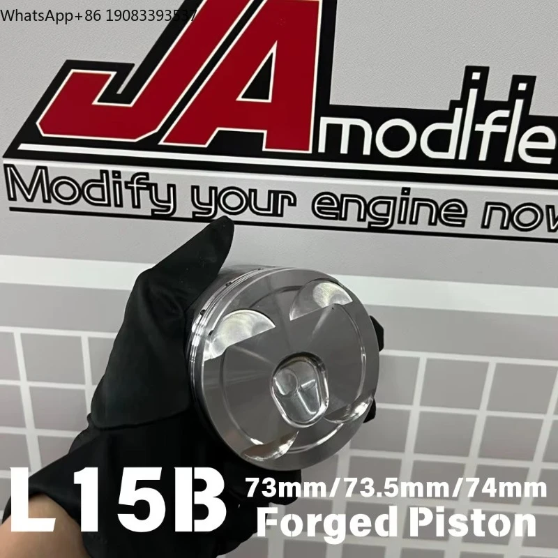 New JA Custom Forged Pistons Set-For for L15B Engine Fit/for Jazz GK5 Models | 73/73.5/74mm Sizes | Retrofit/Upgrade