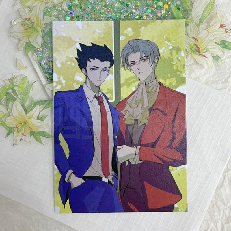 أنيمي مايلز Edgeworth Ace المحامي فينيكس رايت تأثيري سلسلة مفاتيح مصنوعة من الأكريليك حامل الشكل بطاقة بريدية بروش الكرتون شارة قلادة