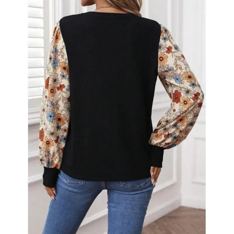 

Женский повседневный базовый комплект с цветочным узором, удобный базовый комплект из искусственной кожи, Thiened Fce Ne Design