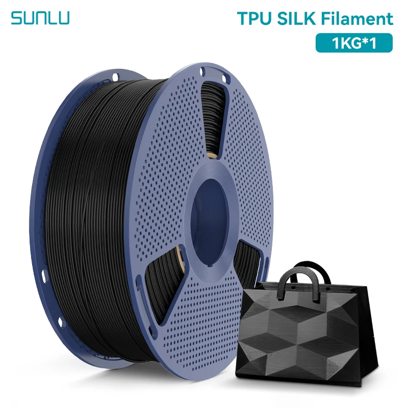 SUNLU TPU-SILK Filament Elastyczny, Błyszczący Filament 3D 1KG Szpula 1.75MM Dokładność Wymiarowa +/-0.03mm Szybka Wysyłka 3-7 Dni — zdjęcie produktu 7