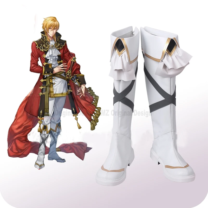 

Fire Emblem: Seisen No Keifu Eltshan White Cosplay Shoes Boots Halloween Carnival Cosplay Costume Accessories