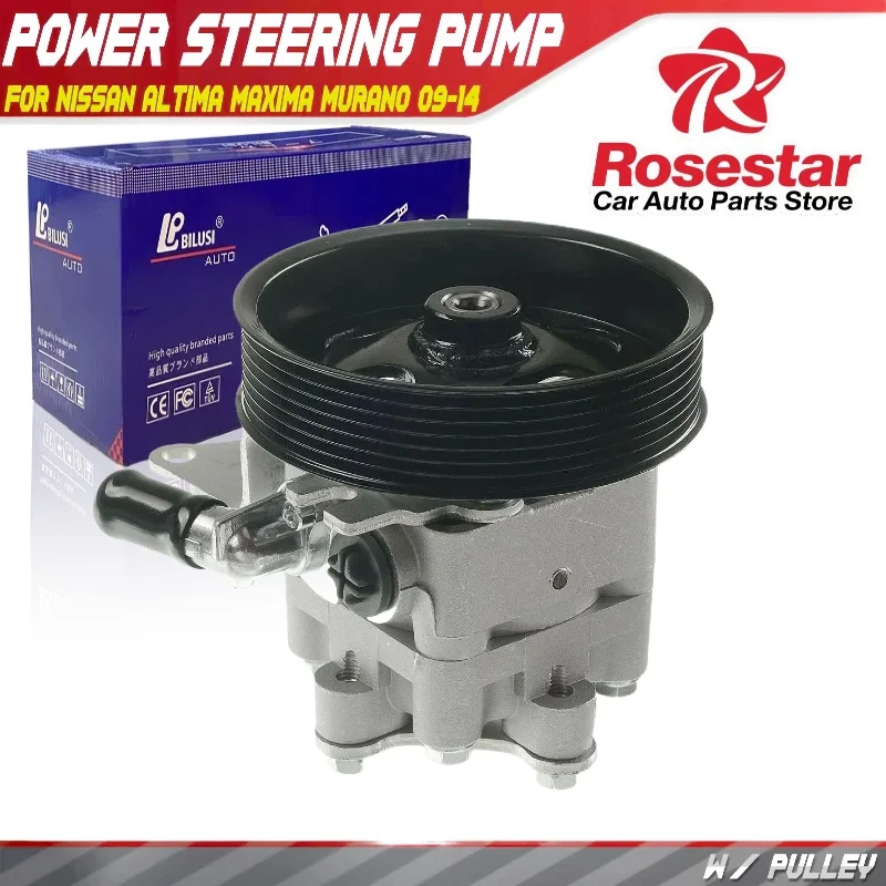 

Power Steering Pump w/ Pulley for Nissan Altima 2007-2012 Maxima Murano 09-1449110-1AA0A, 49110-9N00A, 49110-JA100, 49110-ZX02A