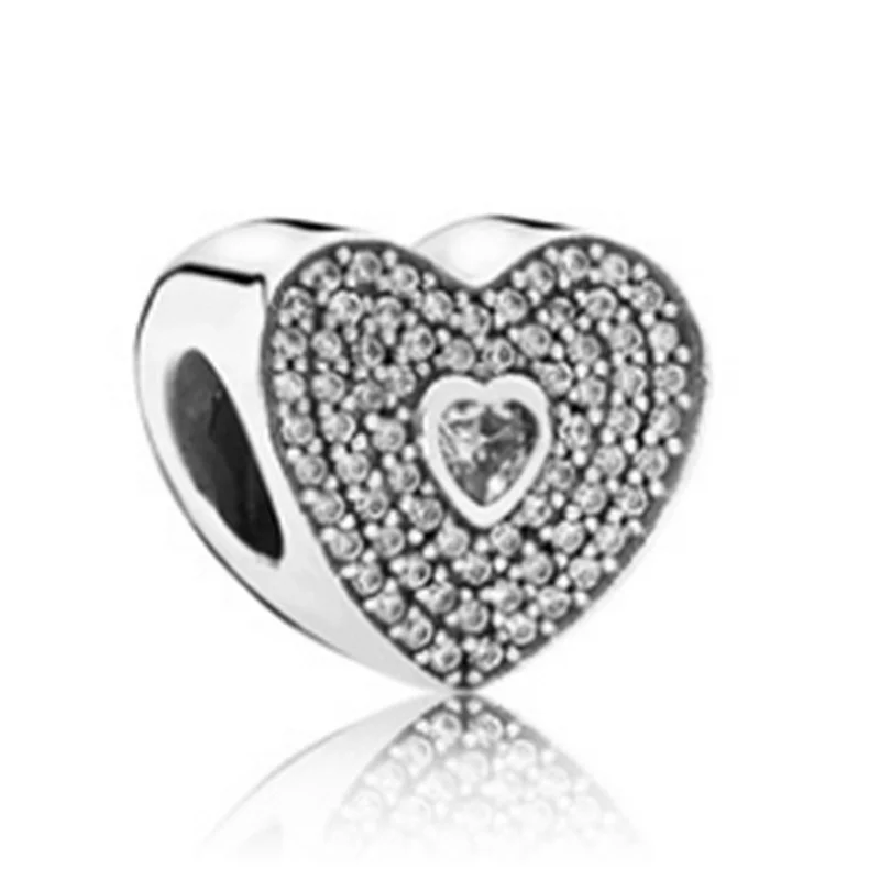 925 Silver Color Charm Beads Pendant DIY Brand Bracelets Necklaces For Women Men Jewelry Accessorie Dropshipping ﻿Gift