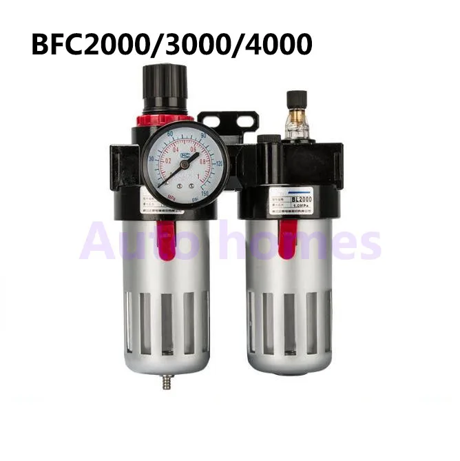 Pneumatic air BFC2000/3000/4000 1/4 3/8 1/2 inch Gas Source Treatment and Filtration with pressure gauge