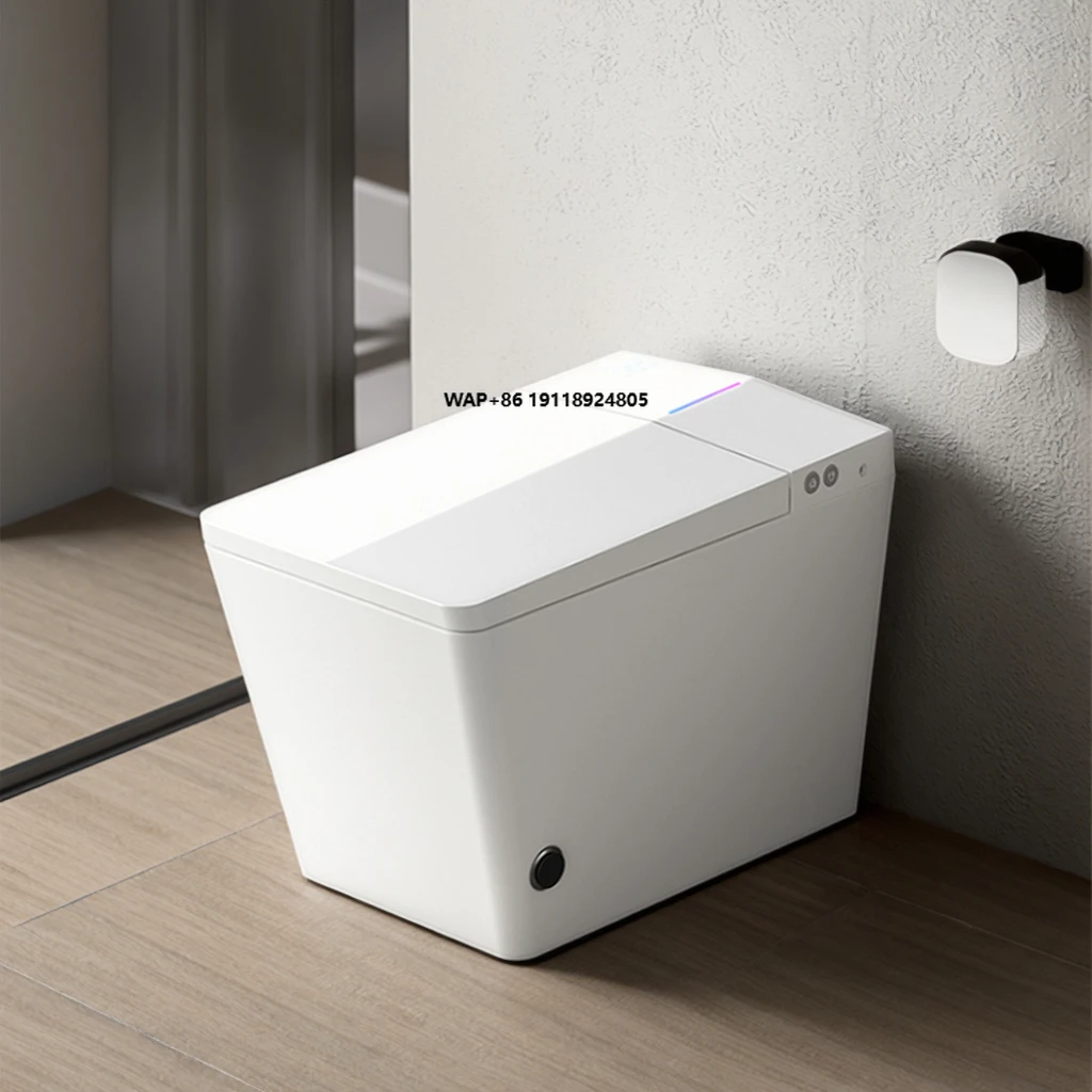 

Luxury Smart Bidet Toilet Heated Seat Remote Control P-trap Elongated Rear Washing Auto Flush Dual-Flush Ceramic Modern New