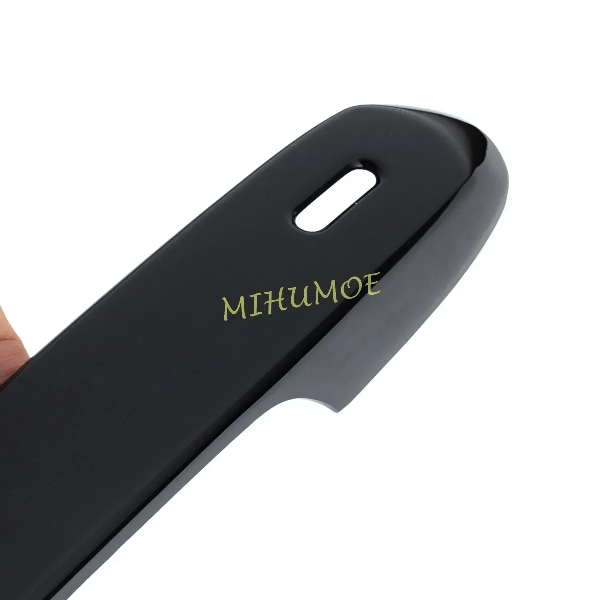 4x غطاء مقبض الباب الأسود اللامع الزخارف نمط لتويوتا جراند هايلاندر لكزس GX550 2024 2025 2026 #5