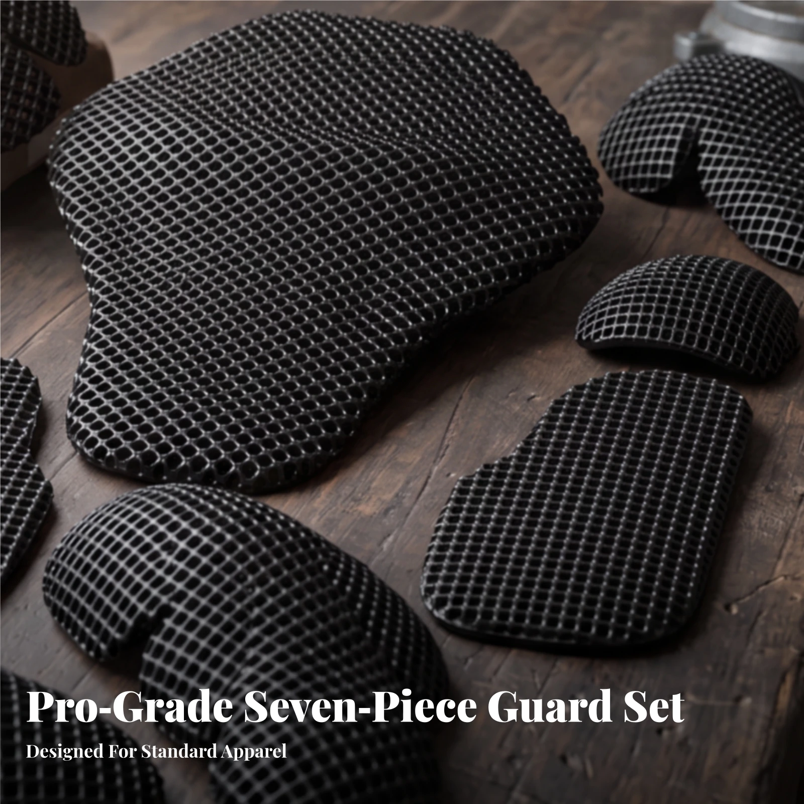 7 Pieces Motorcycle Suit Pad Set Breathable Protective Pad Set with Back Protector Shoulder Pads Flexible Elbow Pads Soft