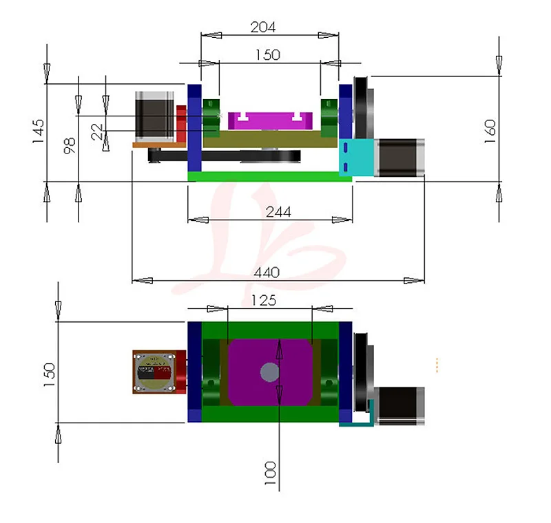 CNC Machine 4th 5th Rotary Axis 100mm 3 Jaw Chuck Rotation Axis for Metal Wood Router Milling Machine