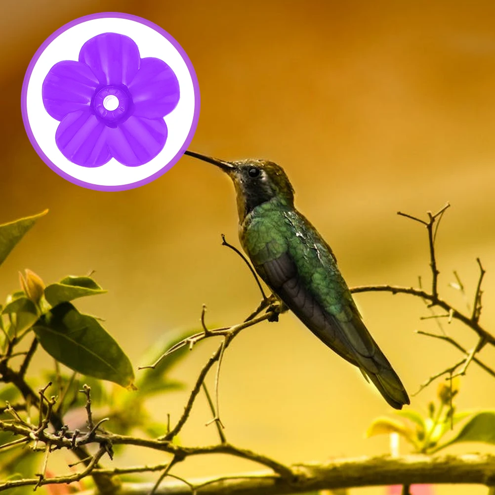 

18 Pcs Bird Feeder Flowers Parts Hummingbird Feeders Tool Replacement for Plastic Outdoors Feeding Accessories